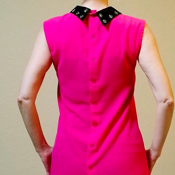 Like New Retro Beaded Collar Tunic from Japan - Picture 4 of 12